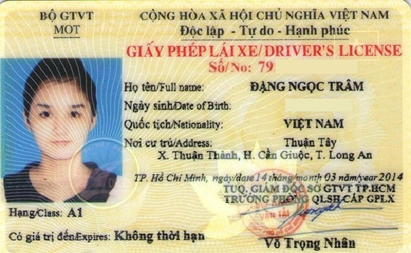Hồ sơ thi lấy bằng xe máy A1