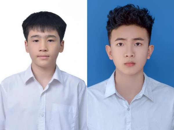 Ảnh thẻ cho học sinh thường dùng nền trắng hoặc nền xanh dương