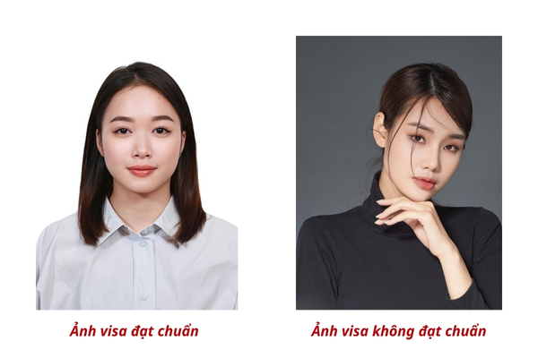 Hình ảnh visa Đài Loan cần được chụp trên nền sáng, hiển thị khuôn mặt rõ ràng