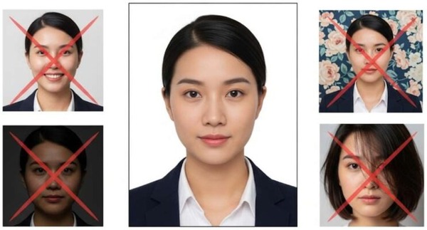 Ảnh visa Đài Loan cần giữ biểu cảm tự nhiên, ánh sáng chuẩn và không bị che khuất