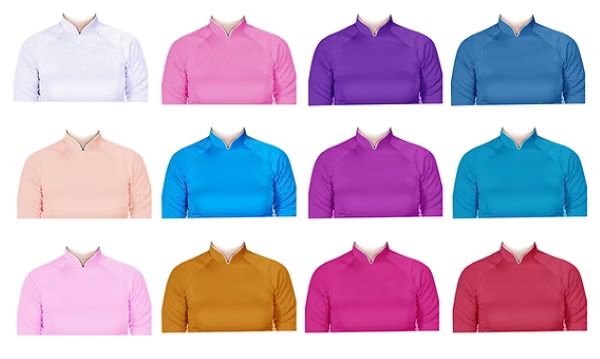 Áo dài ghép ảnh thẻ lại trở nên phổ biến hiện nay