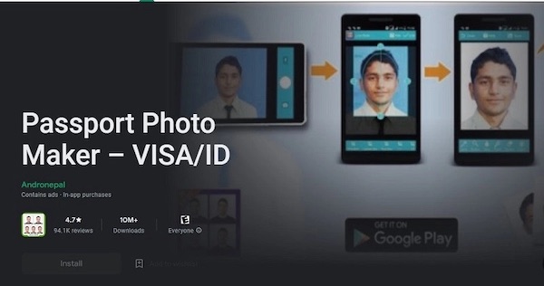 App tự sướng thẻ - Passport Photo Maker