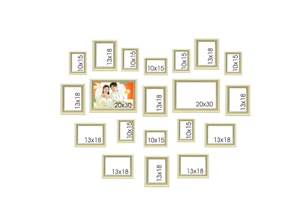 20 khung ảnh với các kích thước linh hoạt từ Hoàng Tuyết