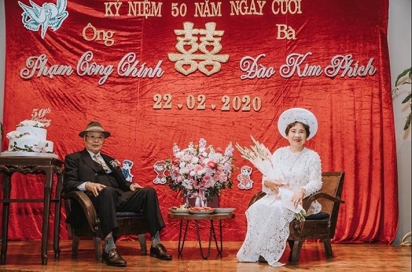 Ảnh cưới kỷ niệm ngày cưới cho ông bà