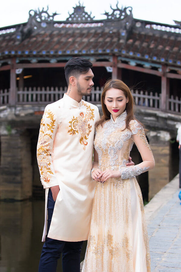 Chụp ảnh cưới áo dài cách tân hiện đại
