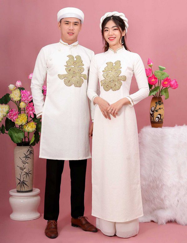 Concept áo dài truyền thống với khăn đóng trang nhã