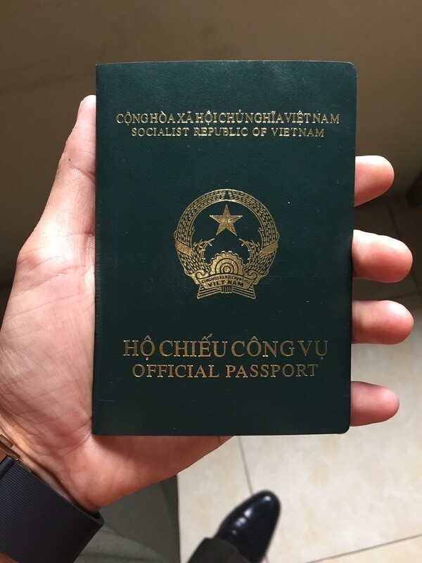 Mẫu hộ chiếu công vụ