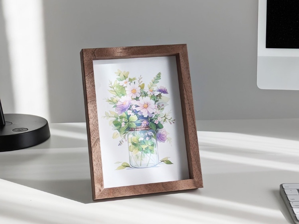 Khung ảnh 13x18 l&agrave;m từ gỗ 