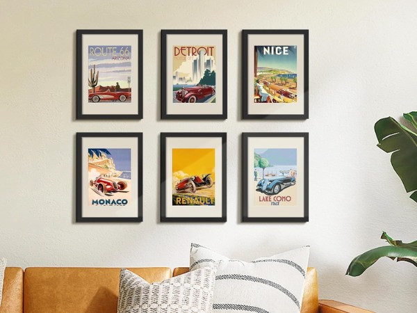 Tạo điểm nhấn trang trí nổi bật cho không gian với nhiều khung ảnh 40x60