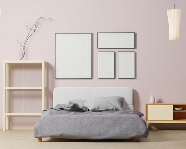 Cụm 4 khung ảnh đen bất đối xứng