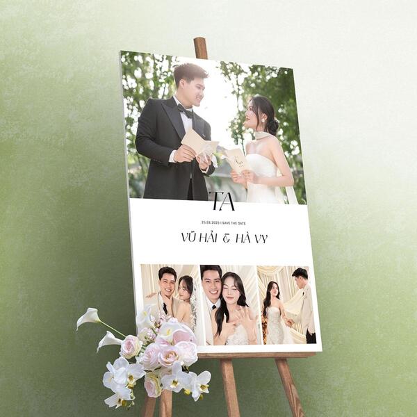 Kích thước ảnh cổng 70x105cm phù hợp với những sảnh tiệc lớn