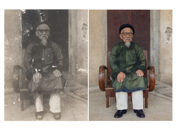 Phục chế ảnh thờ giúp tái hiện hình ảnh người đã khuất một cách sinh động