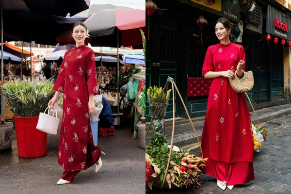 Dáng đi tự nhiên giúp bức ảnh Tết thêm phần sinh động, giàu cảm xúc