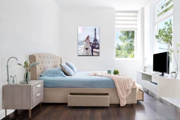 Nguyên tắc bố trí ảnh cưới với độ cao và khoảng cách chuẩn tạo không gian hài hòa