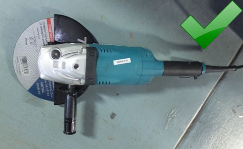 Sử dụng đá cắt đúng cách