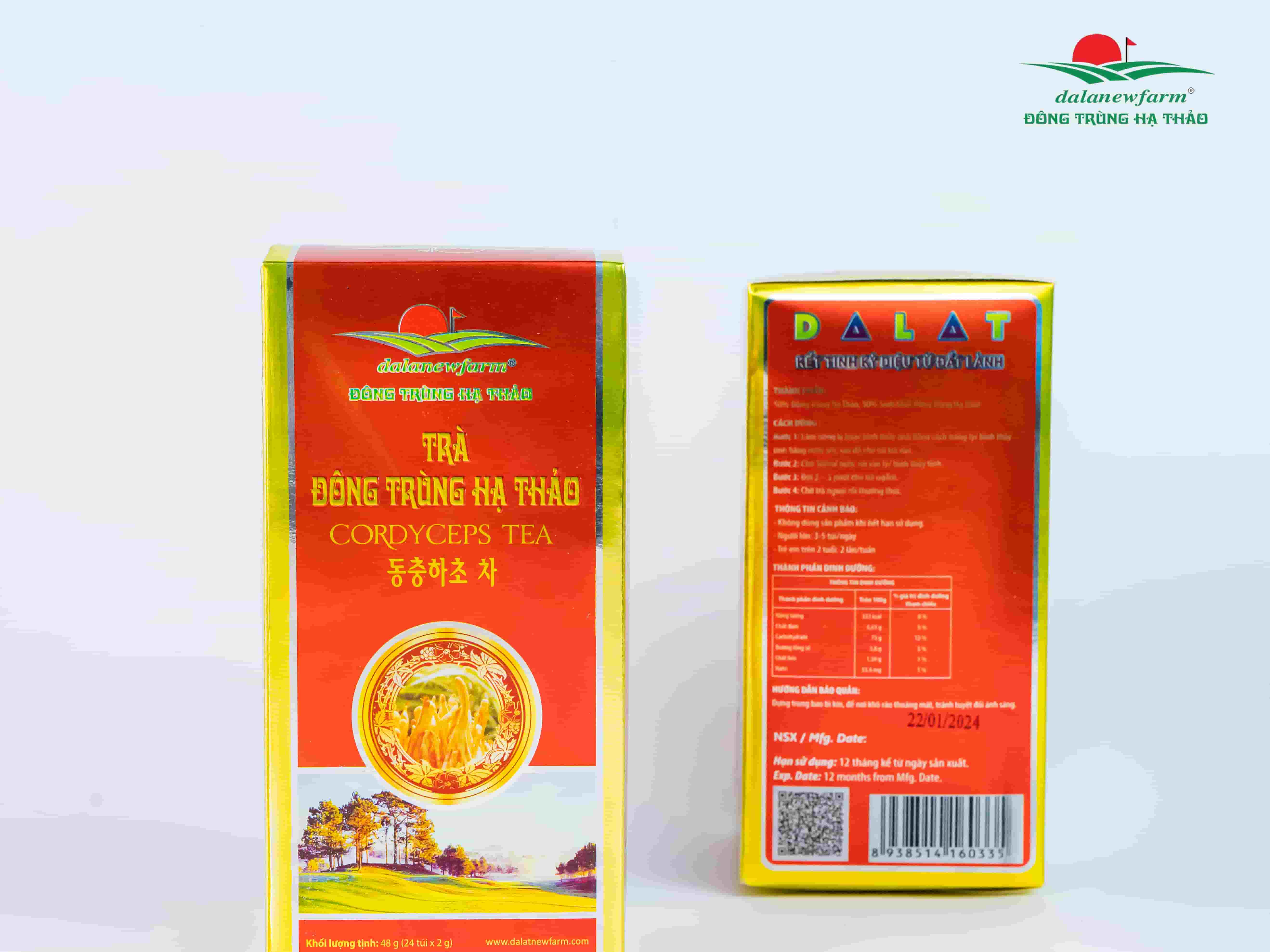 Trà Đông Trùng Hạ Thảo Hộp Đỏ