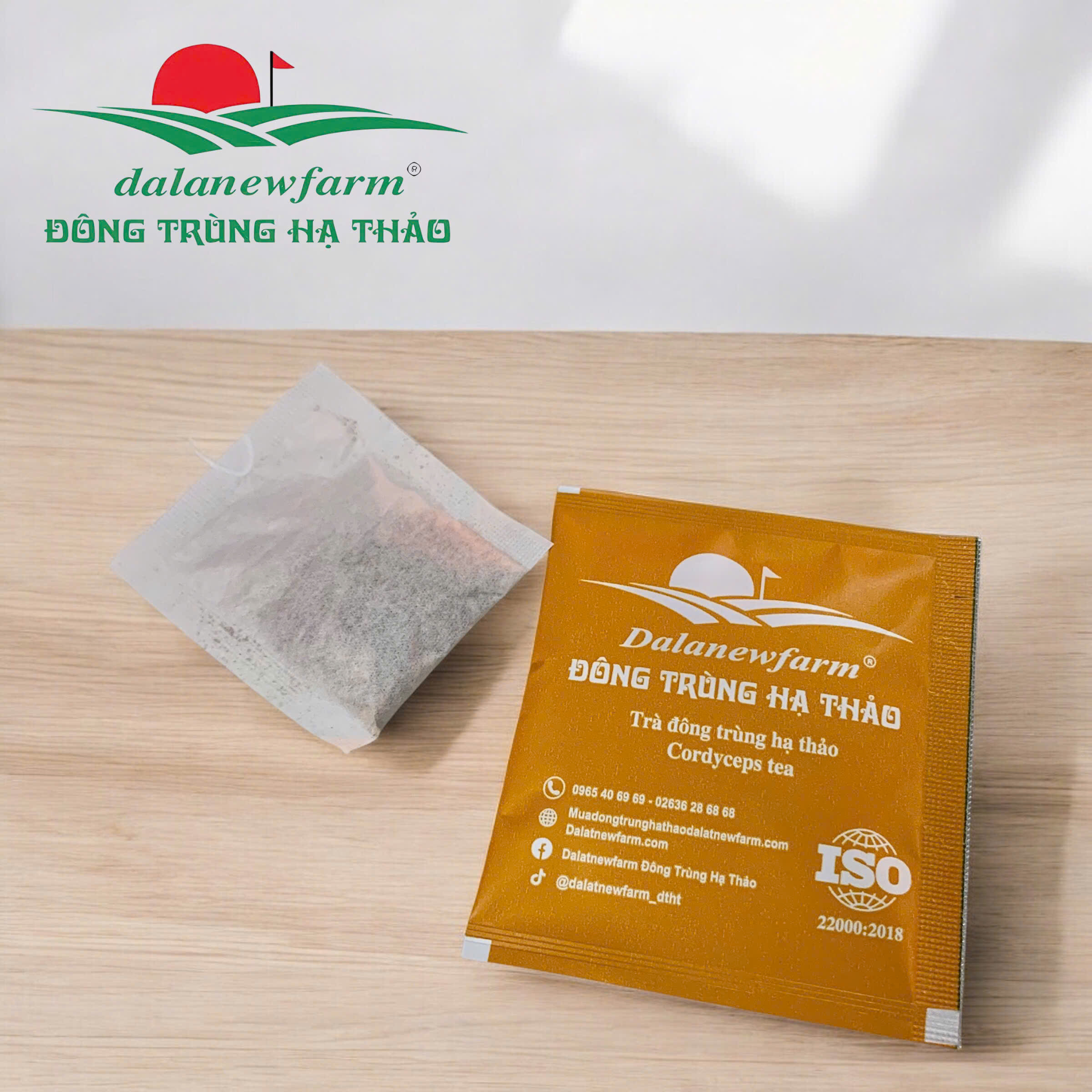 Trà Đông Trùng Hạ Thảo Hộp Đỏ Dalanewfarm