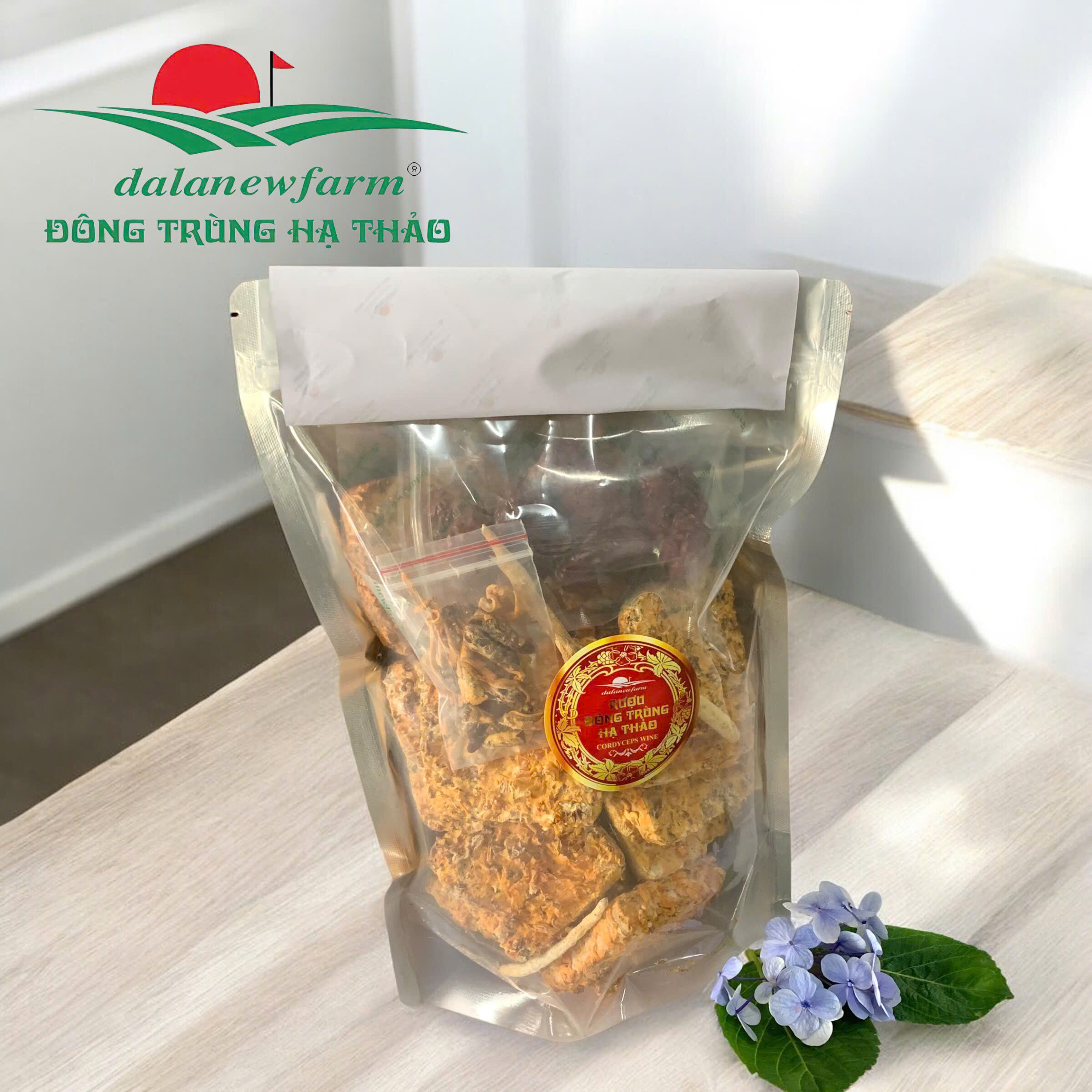 SET 500gr ngâm rượu đông trùng hạ thảo Dalanewfarm