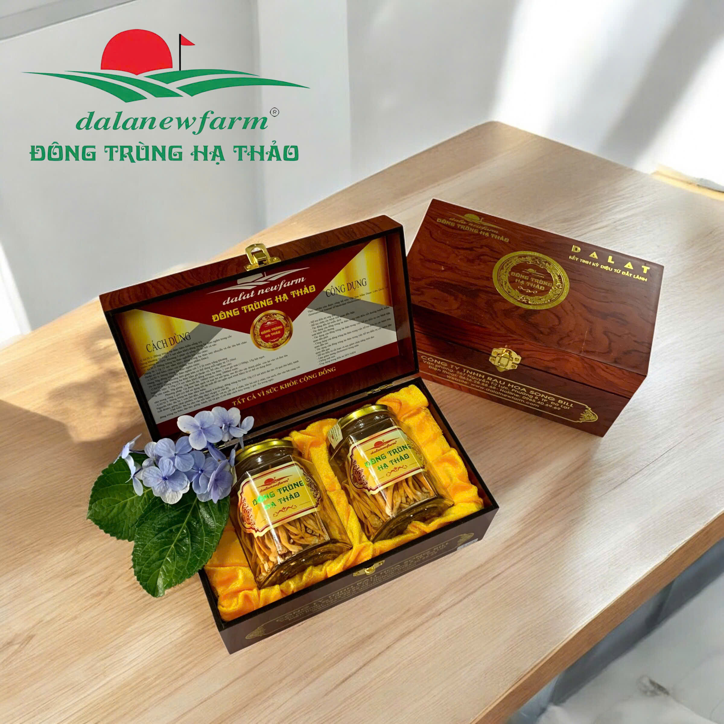 [ SET QUÀ TẶNG ] COMBO 2 hũ Đông trùng hạ thảo ( Size 2 ) Dalanewfarm