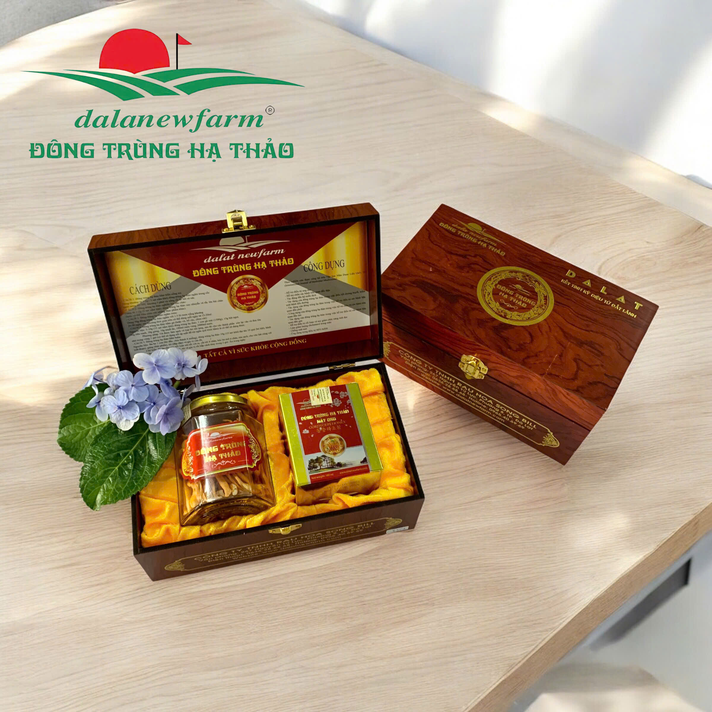 [ SET QUÀ TẶNG ] COMBO 1 hũ đông trùng hạ thảo ( size 1 ) & 1 hũ mật ong 180ml