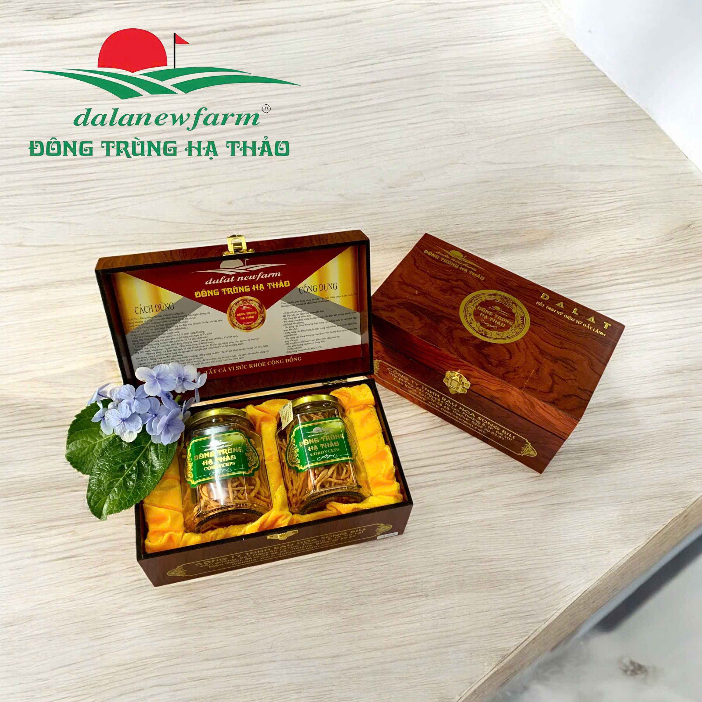[ SET QUÀ TẶNG ] COMBO 2 hũ đông trùng hạ thảo ( size 4 ) Dalanewfarm