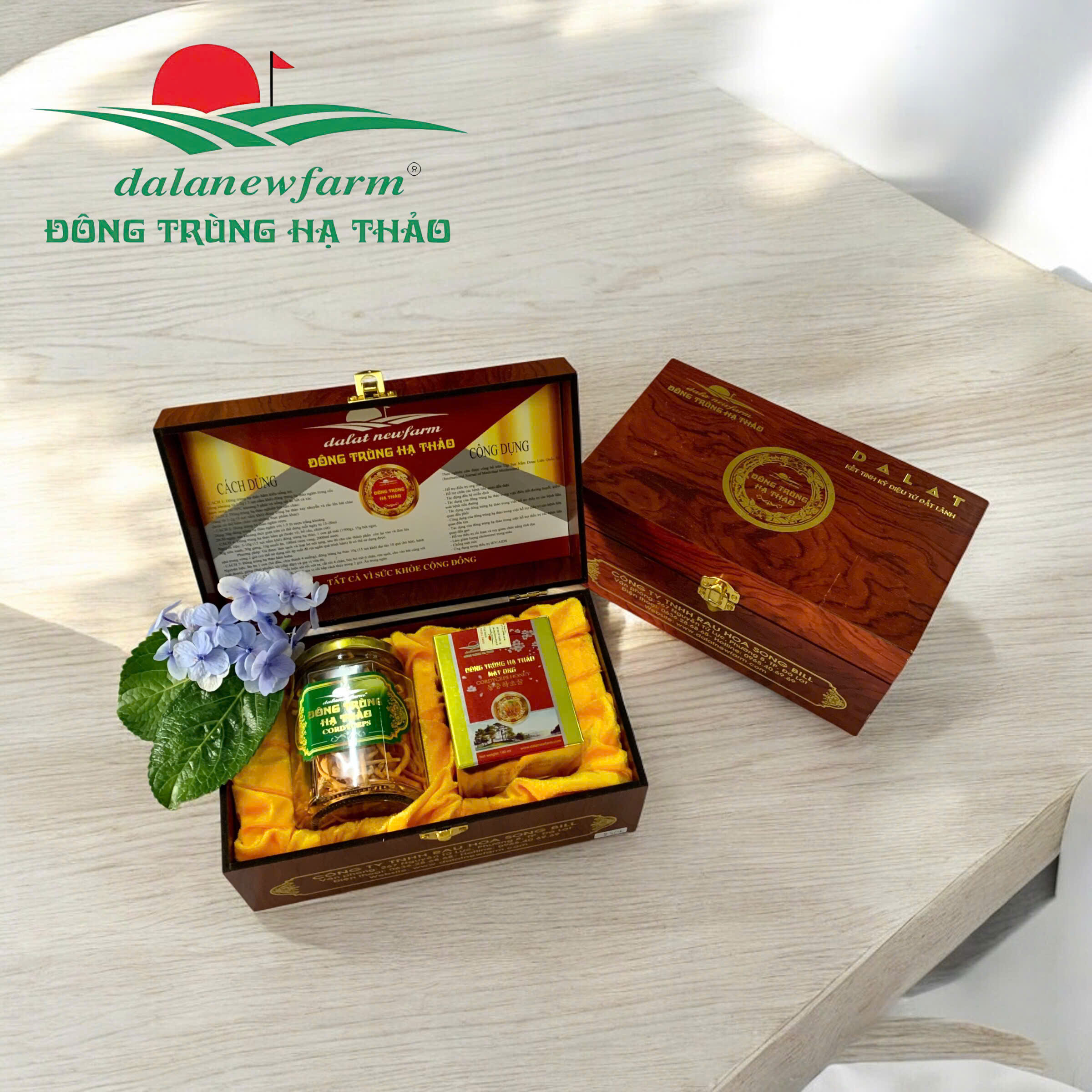 [ SET QUÀ TẶNG ] COMBO 1 hũ đông trùng hạ thảo ( Size 4 ) & 1 đông trùng hạ tahro mật ong Dalanewfarm