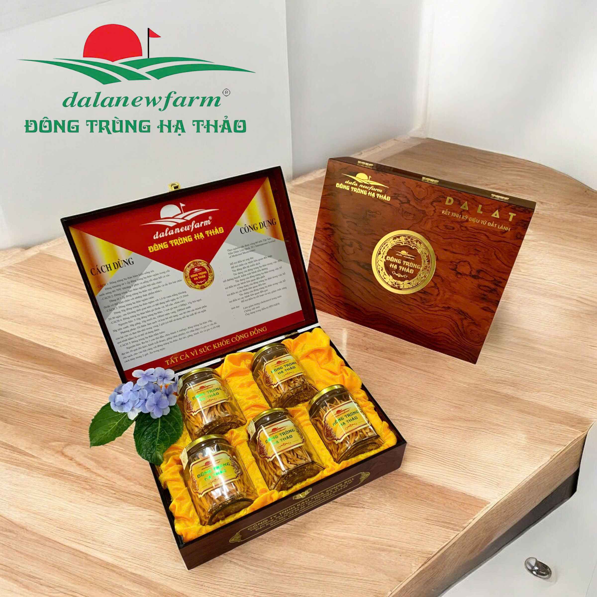 [ SET QUÀ TẶNG ] COMBO 5 hũ đông trùng hạ thảo Dalanewfarm