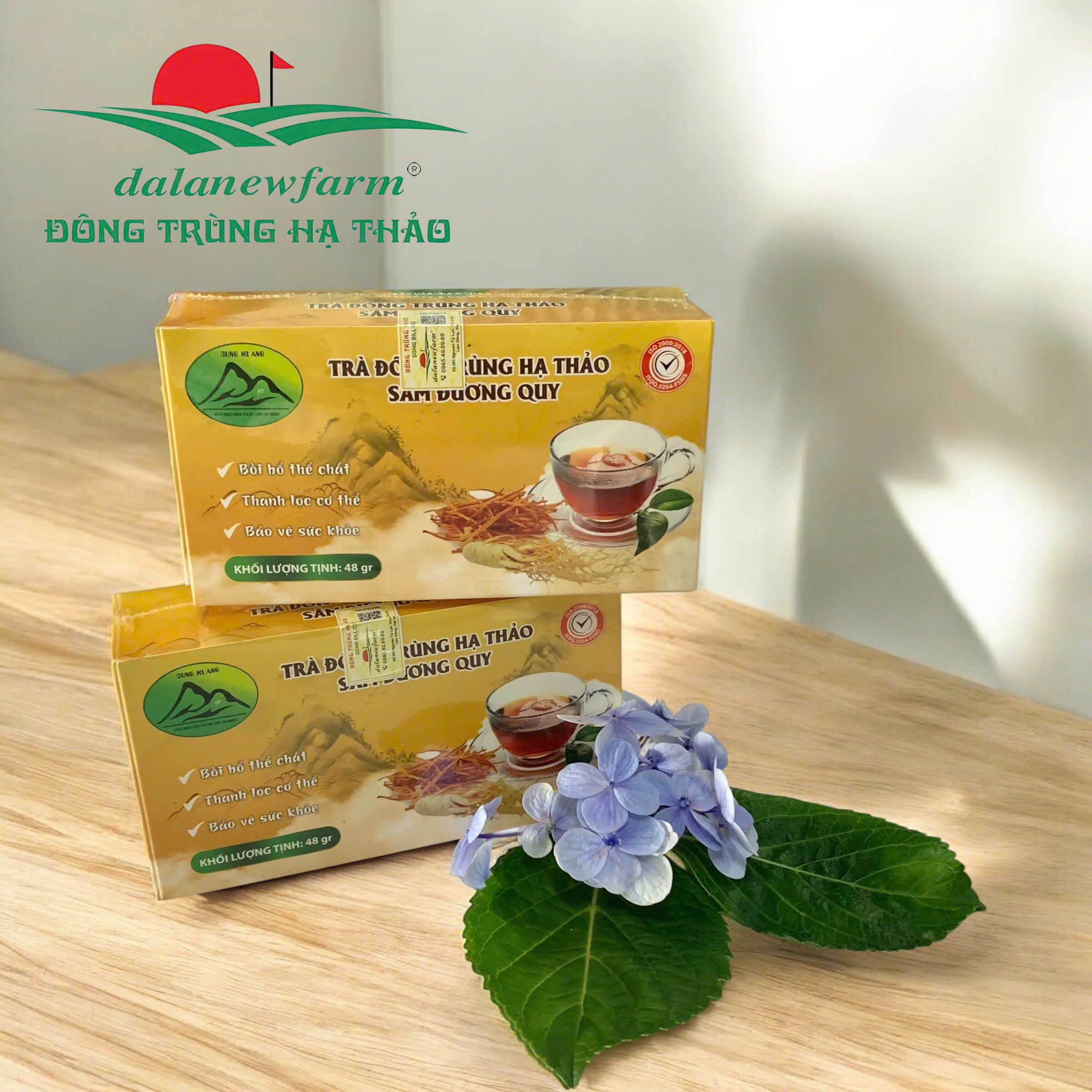 Trà đông trùng hạ thảo sâm dương quy Dalanewfarm