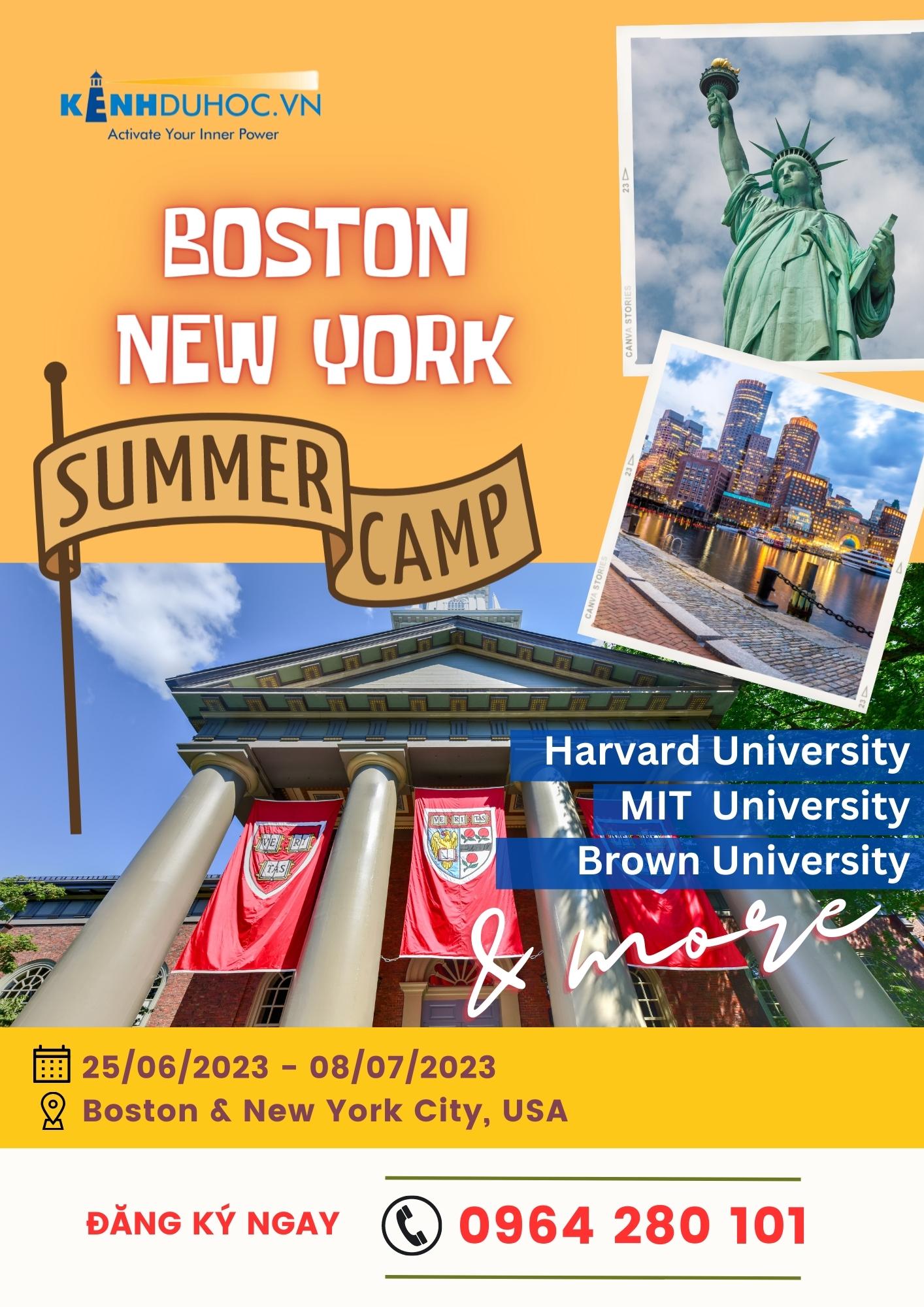 Trại hè tại Mỹ - Khám phá bờ Đông với Boston – New York Summer Camp