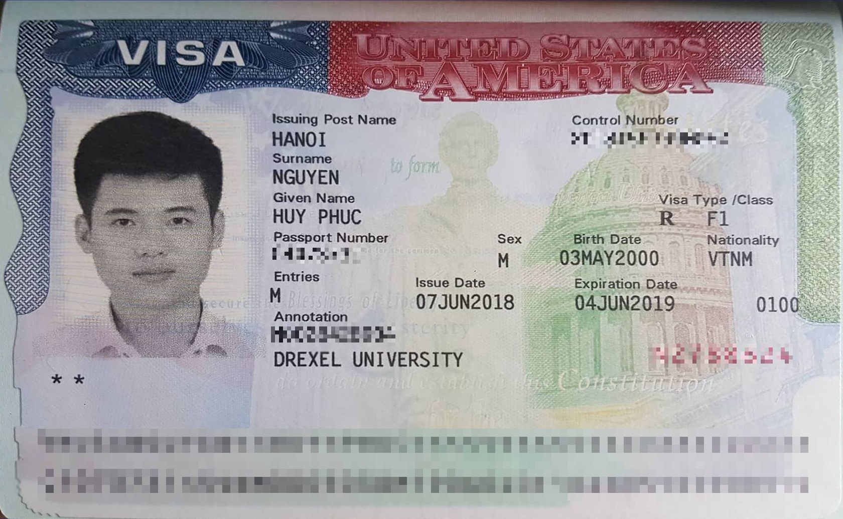 Chúc mừng bạn Nguyễn Huy Phúc đã đậu visa du học Mỹ