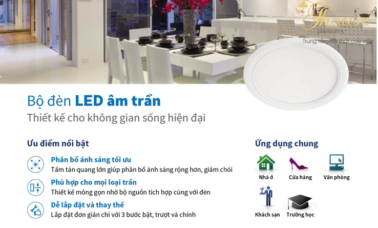 5 lý do nên chọn đèn âm trần Philips làm đèn chiếu sáng