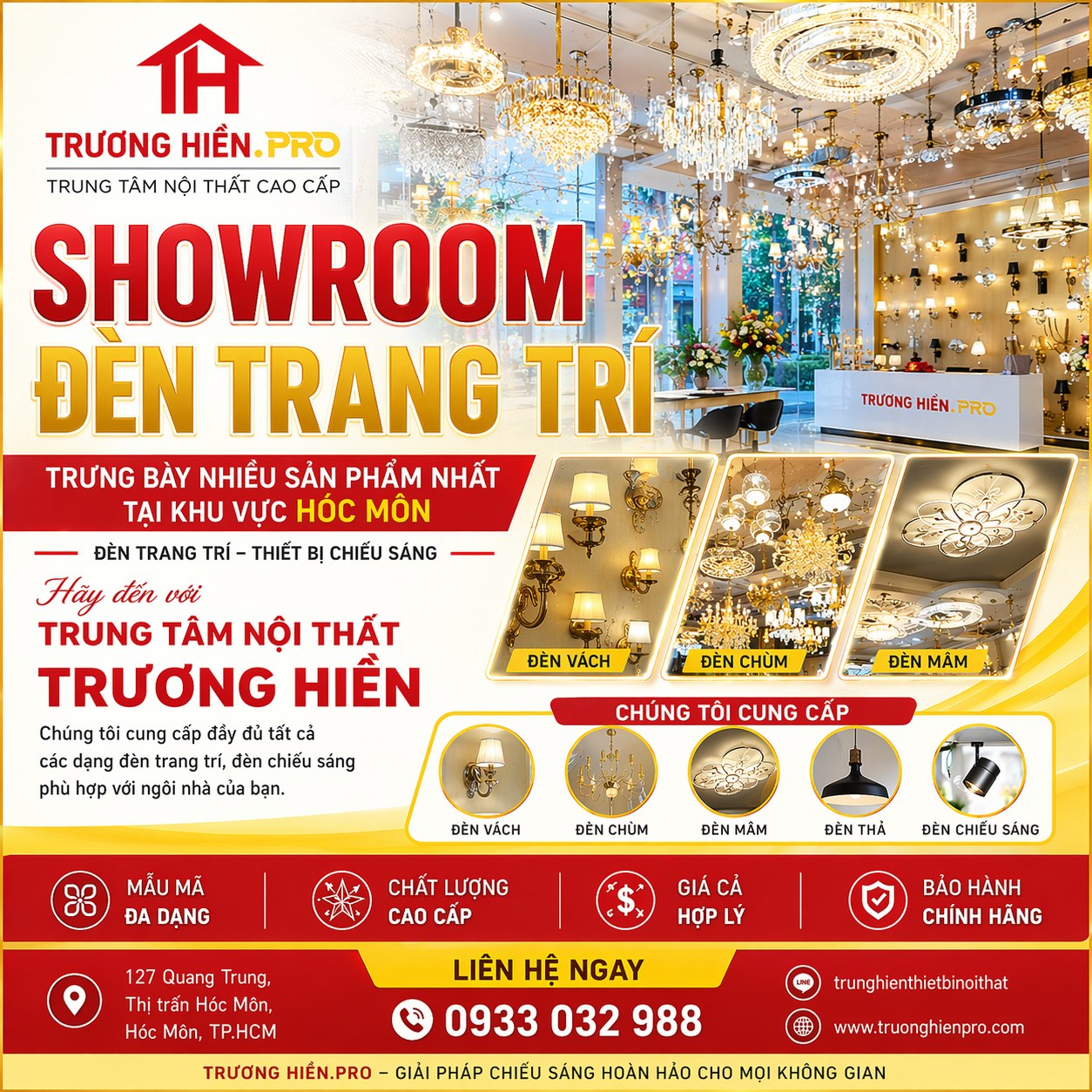 Đèn trang trí phòng khách đẹp, hiện đại giá tốt tại TP.HCM nên mua ở đâu?