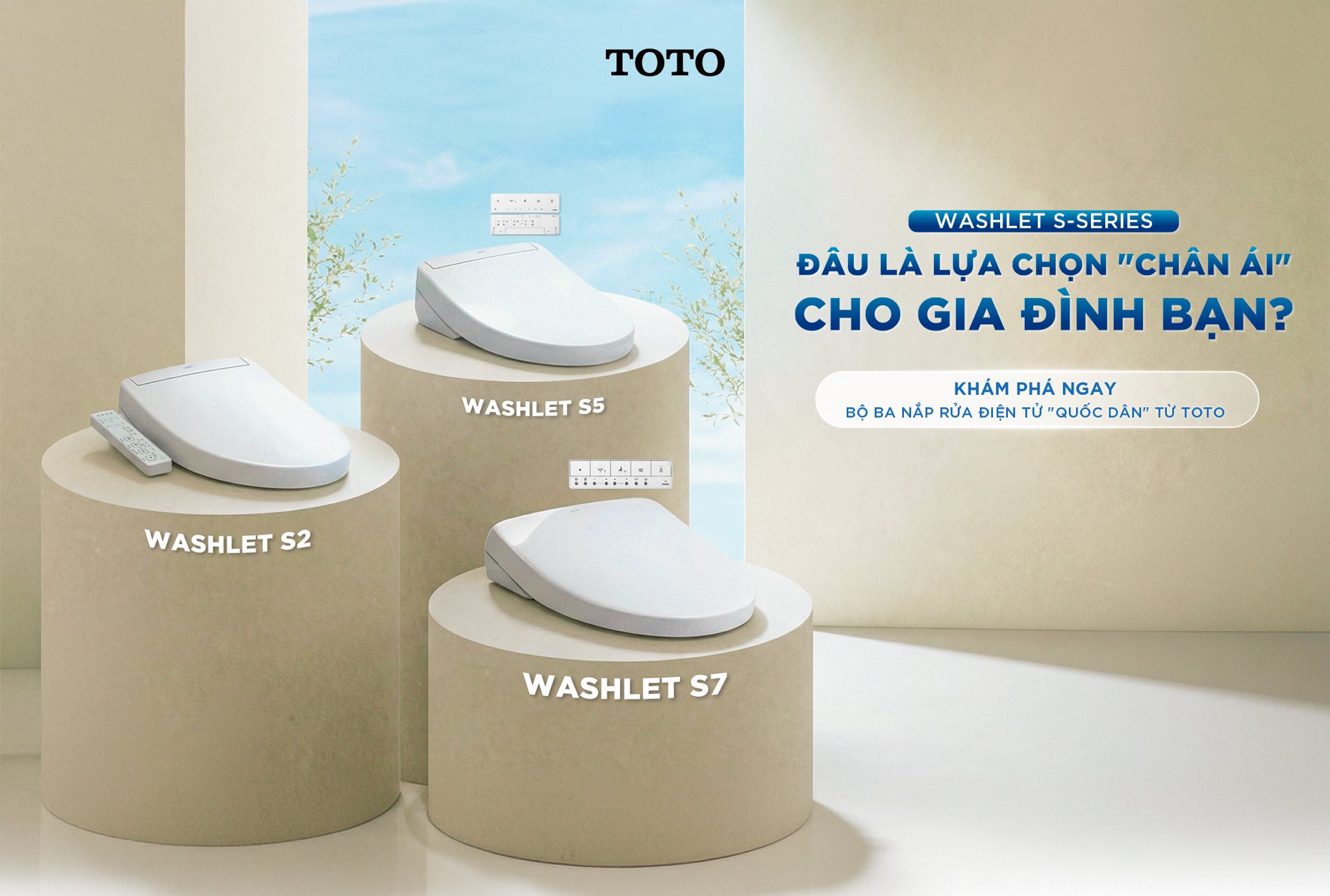 WASHLET S-Series: Đâu là lựa chọn chân ái cho gia đình bạn?