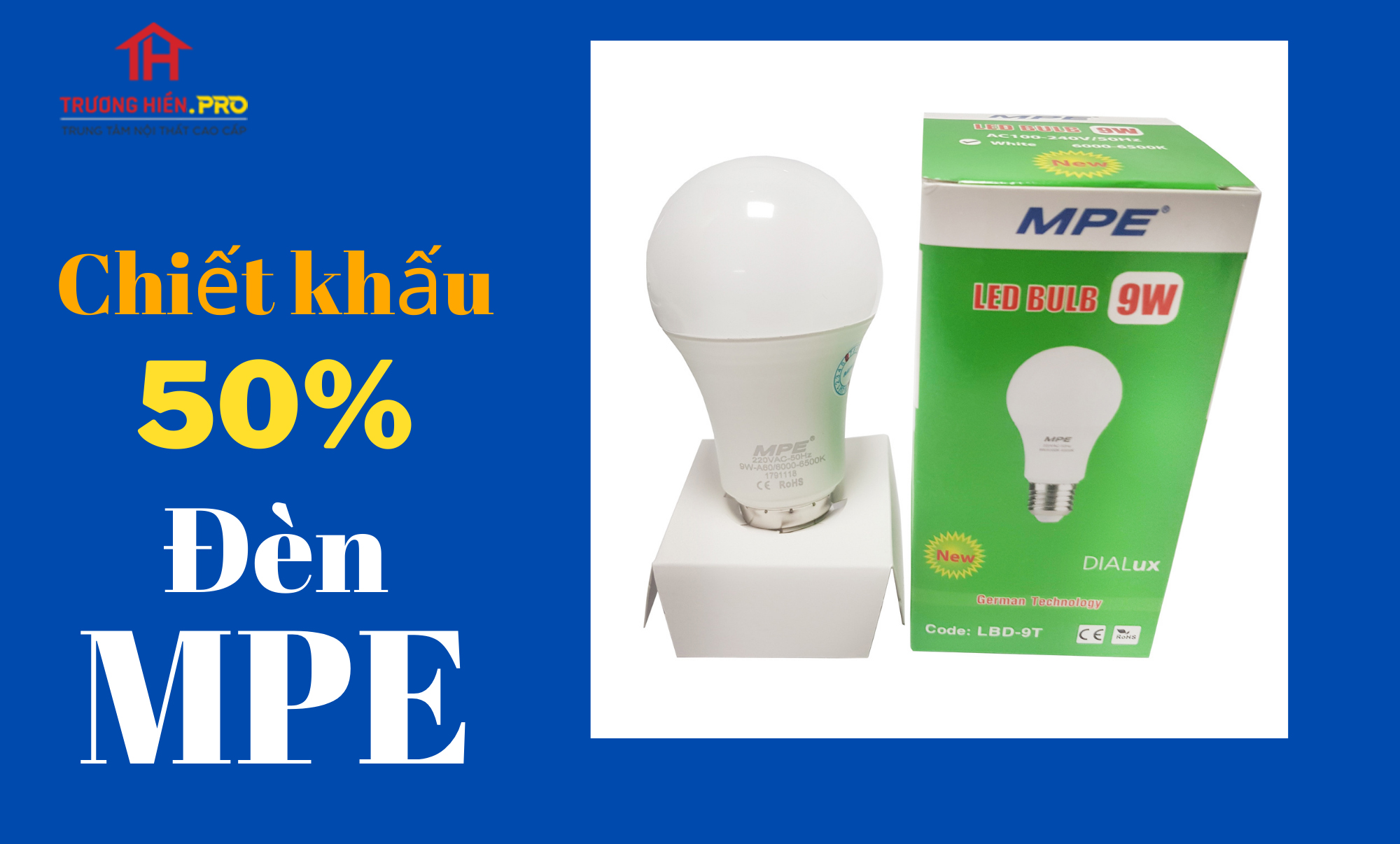 Đèn MPE chiết khấu 50%