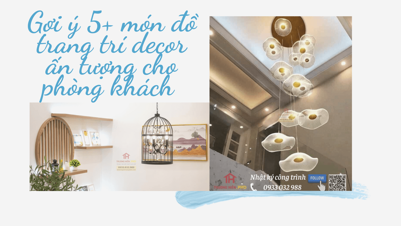 Gợi ý 5+ món đồ trang trí decor ấn tượng cho phòng khách 