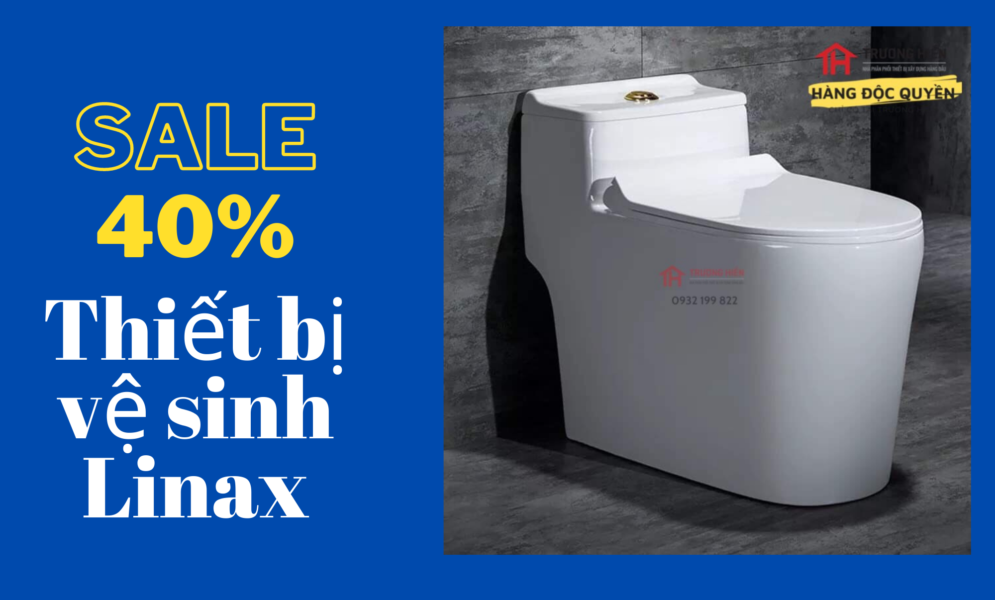 Thiết bị vệ sinh Linax khuyến mãi đến 40%