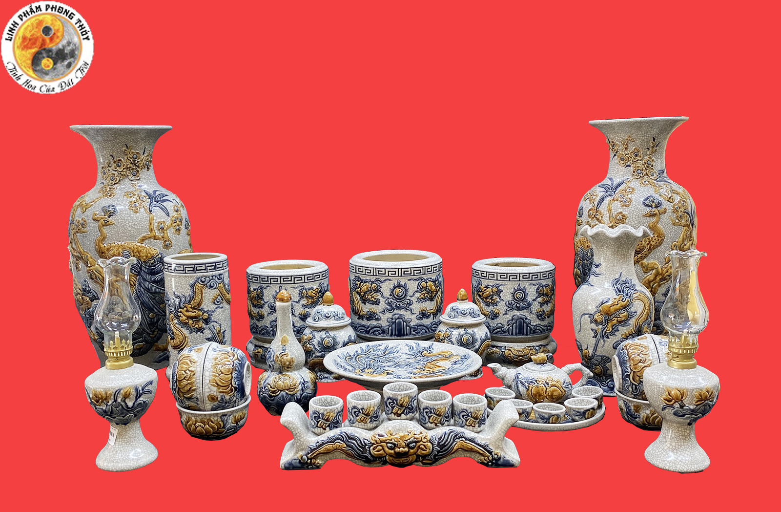 Mách bạn địa chỉ mua bộ đồ thờ men rạn đắp nổi Quảng Ngãi Mách bạn địa chỉ mua bộ đồ thờ men rạn đắp nổi Quảng Ngãi
