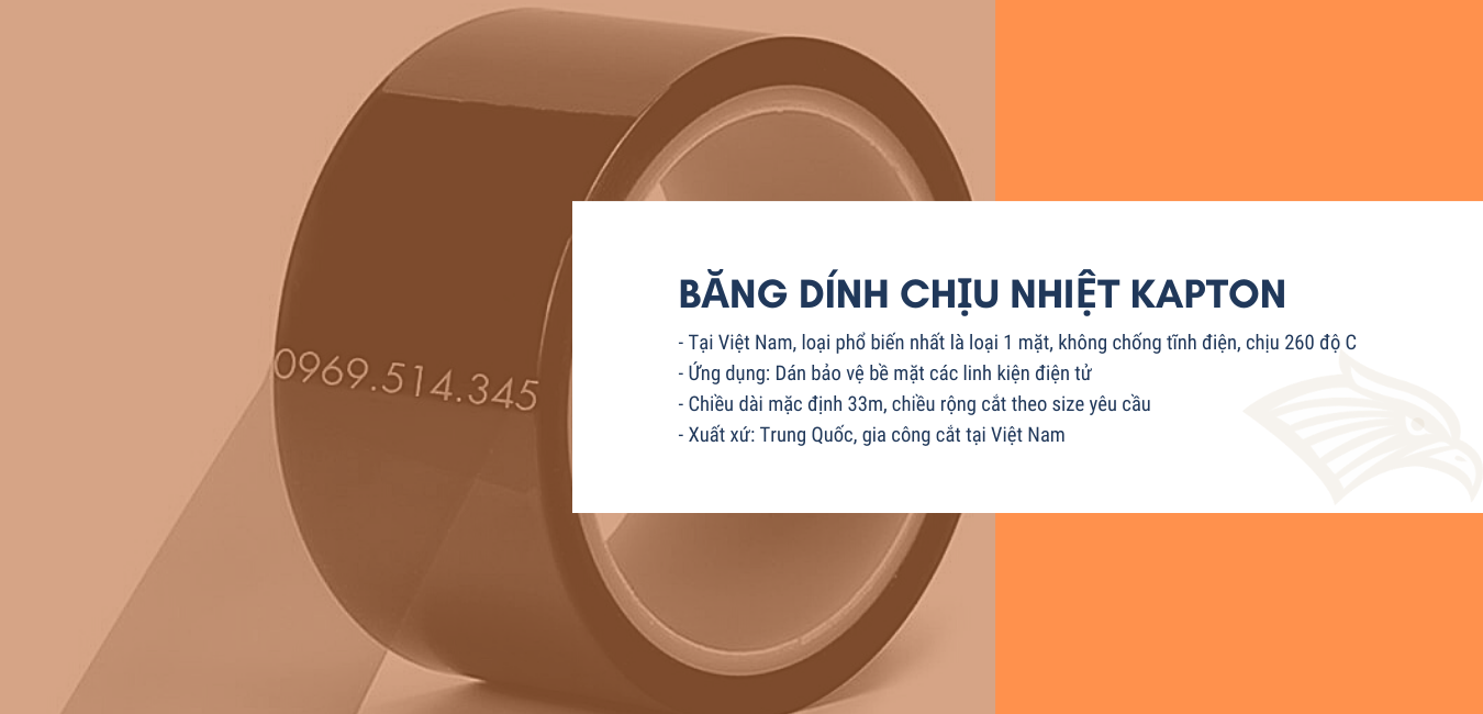 Băng Dính Chịu Nhiệt Kapton: Vật liệu cách nhiệt, cách điện cần thiết cho mọi ngành công nghiệp