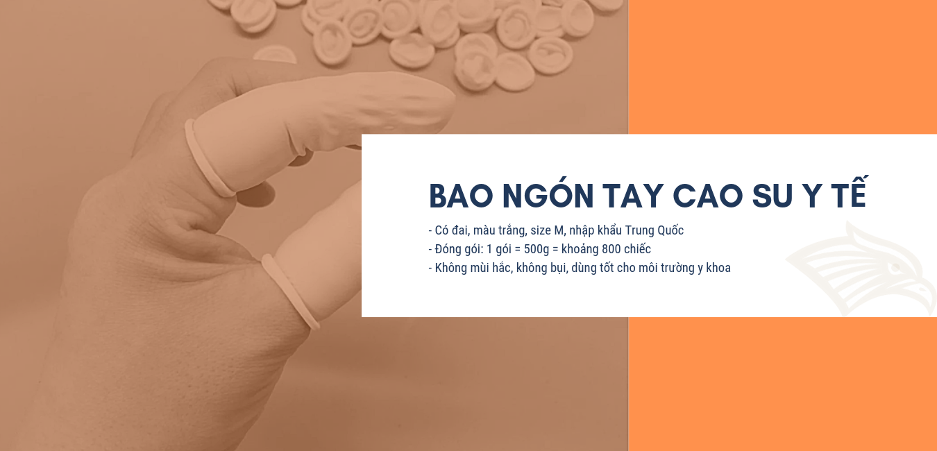 Bao ngón tay cao su y tế