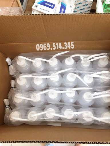 Hình ảnh chụp thực tế quy cách đóng gói bình nhựa để đưua đến tay người tiêu dùng