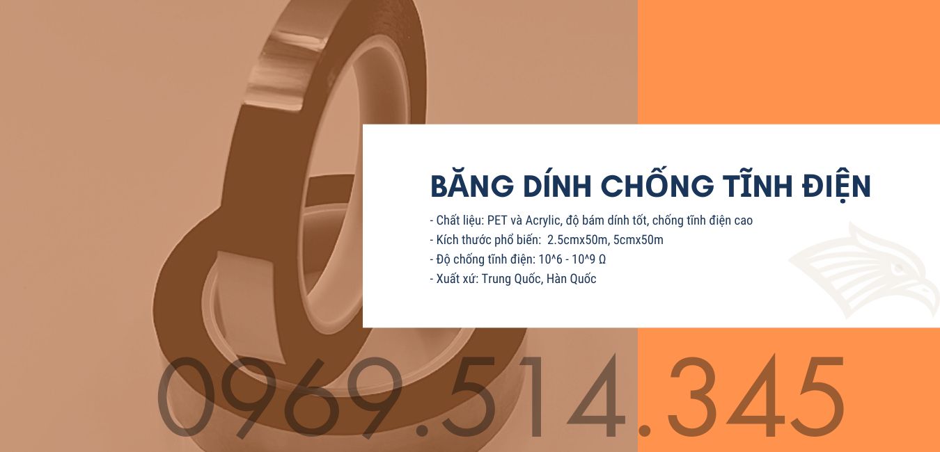 Băng dính chống tĩnh điện sử dụng trong nhiều ngành nghề