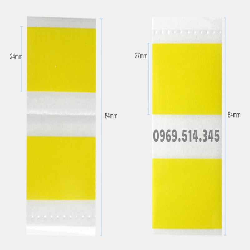 Kích thước của băng keo nối liệu rất đa dạng, kích thước phổ biến từ 8mm, 12mm, 16mm và 24mm…