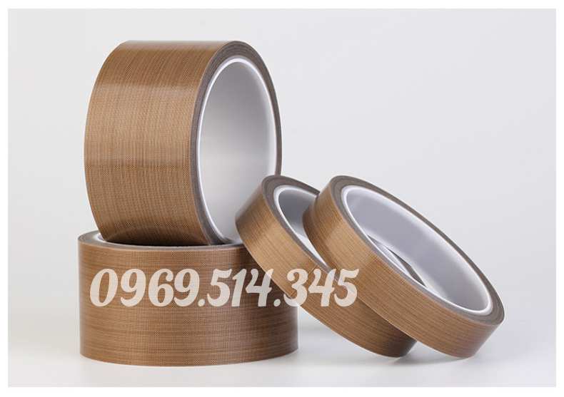 Cuộn băng keo Teflon màu nâu được sử dụng cách điện, dùng để bảo vệ dây điện khỏi nhiệt độ cao và ẩm ướt.