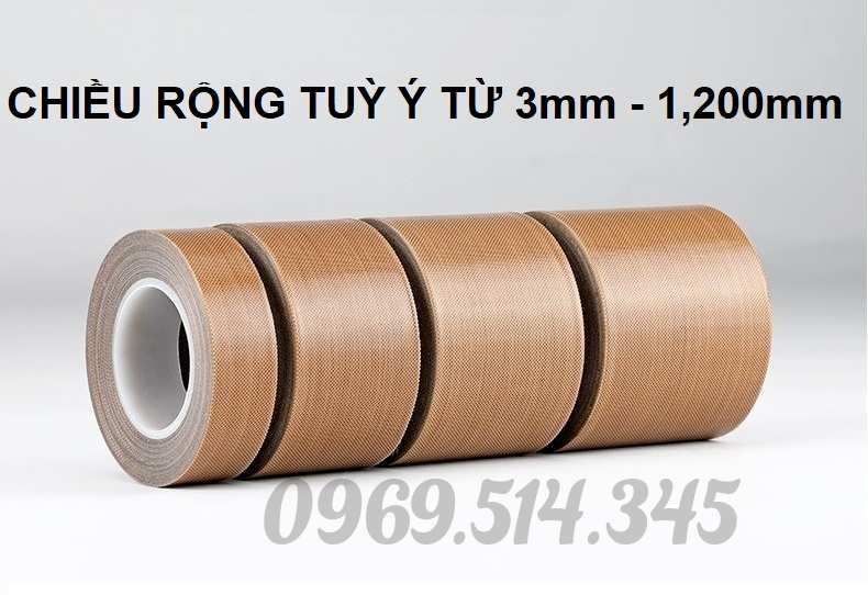 Cuộn băng dính Teflon chịu nhiệt cao, dùng để cách nhiệt ống xả