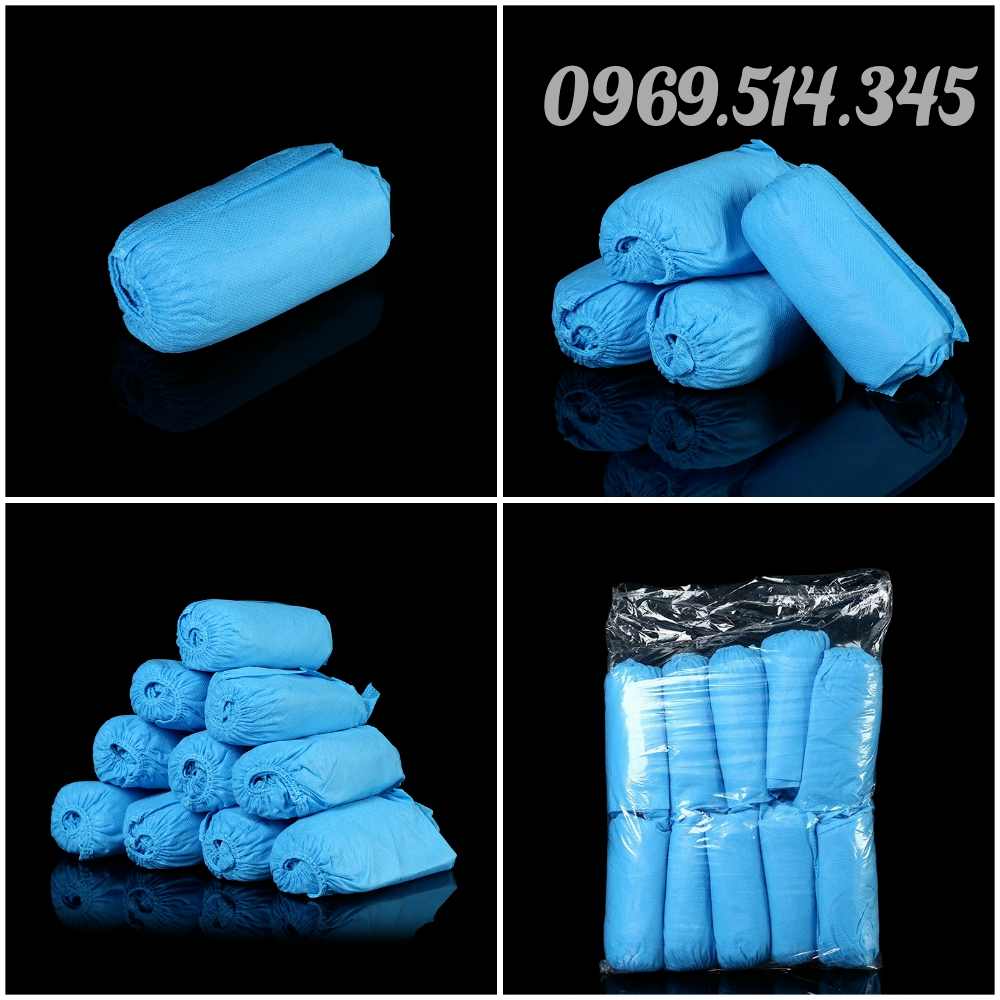Bọc giày phòng sạch vải không dệt sản phẩm một lần, tiện lợi, dễ sử dụng