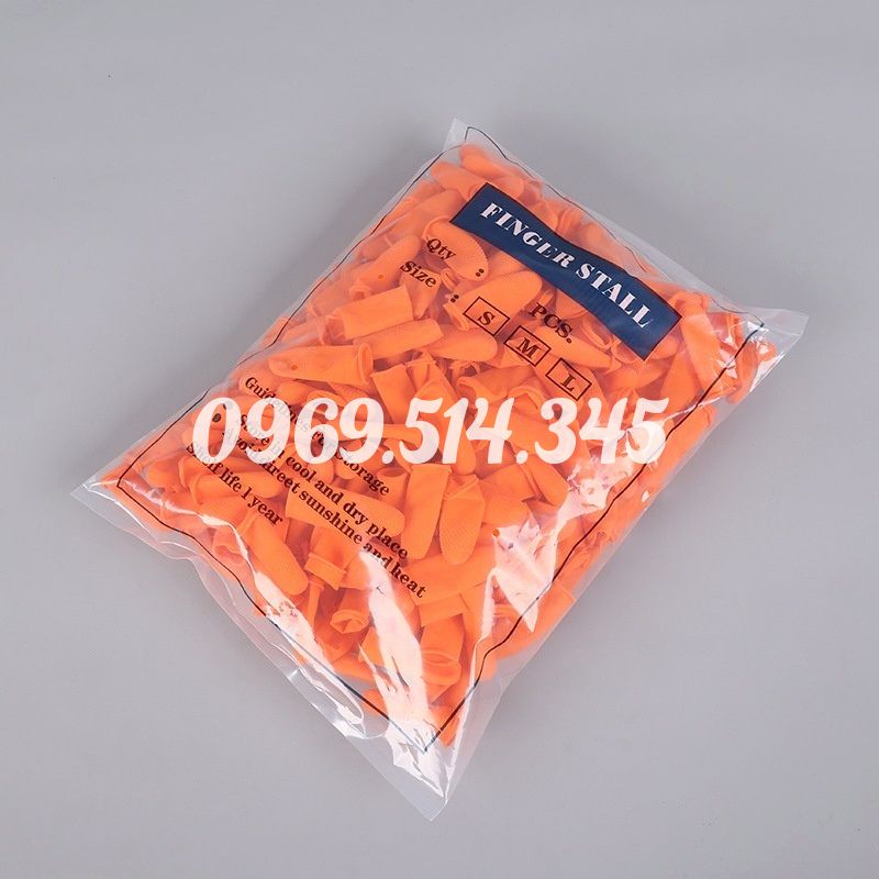 Bao ngón có gai Finger Stall được đóng gói 500g/túi (khoảng 300 - 350 chiếc/túi)