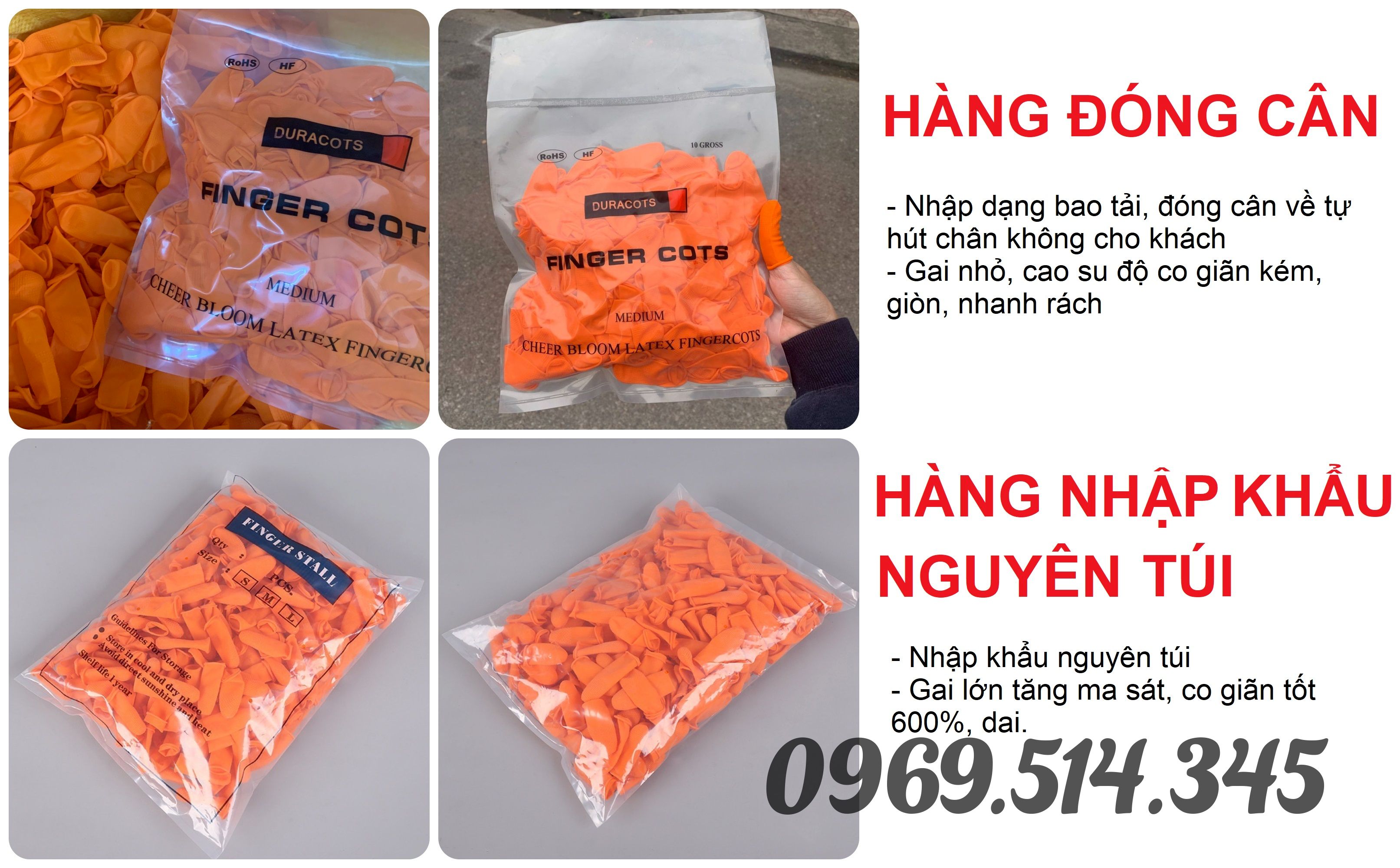 Bao ngón tay chống tĩnh điện dùng một lần có độ bền cao, chống hóa chất tốt, đóng gói chắc chắn, nguồn gốc chất lượng