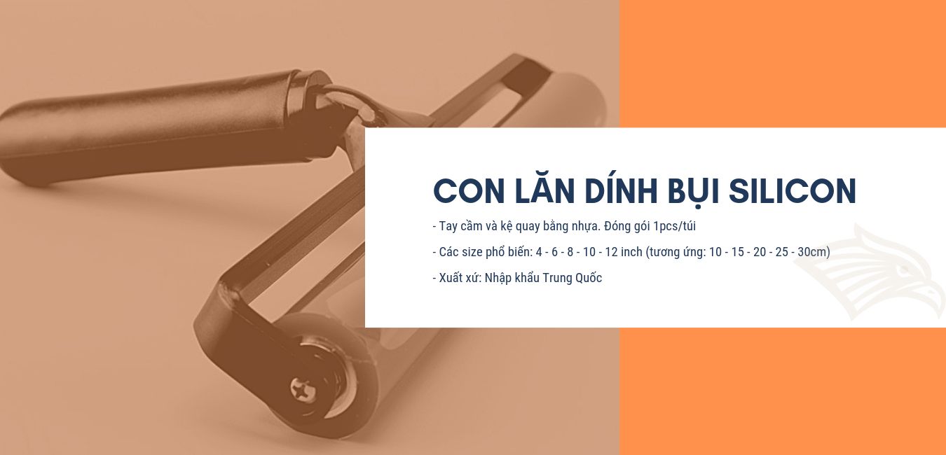 Con lăn dính bụi Silicon phòng sạch