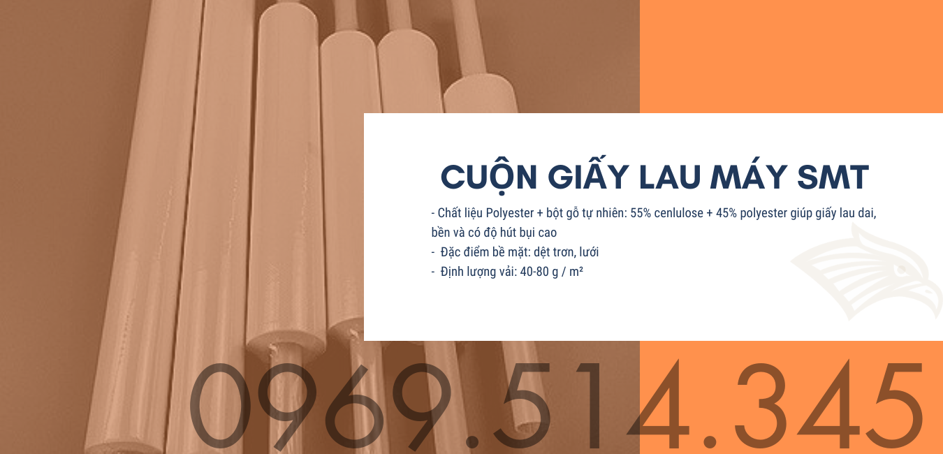 Cuộn giấy lau máy SMT