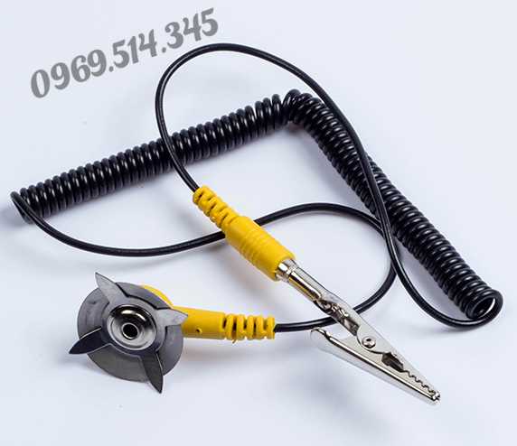 Dây tiếp đất chống tĩnh điện dạng lò xo có thể uốn cong, kéo với lực vừa phải